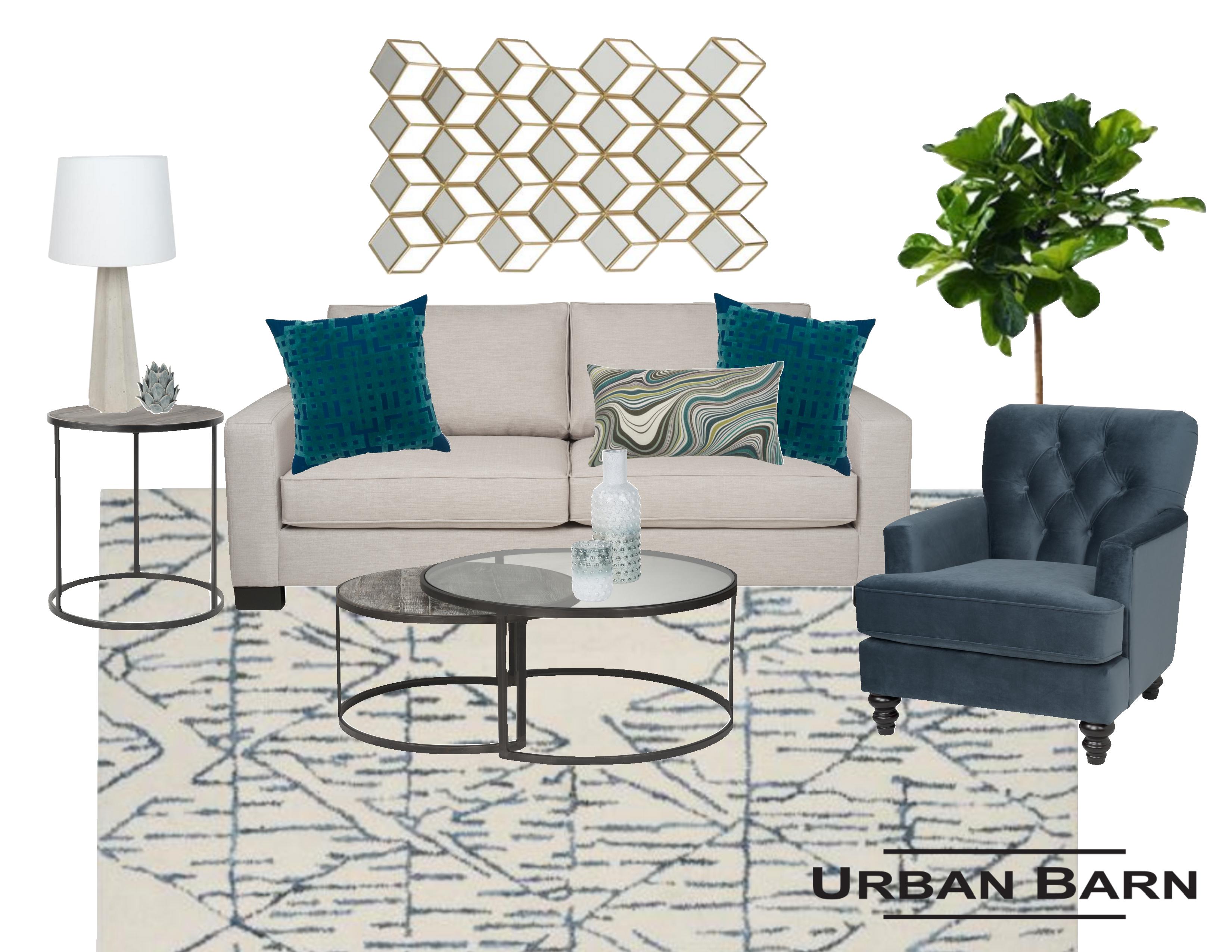 urban barn living room pictures